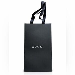 Gucci Black Shopping Gift Bag Authentic Luxury Paper Bag